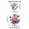 Floral Butterfly Toilet Sticker Self-Adhesive Removable for Bathroom Wall Decor