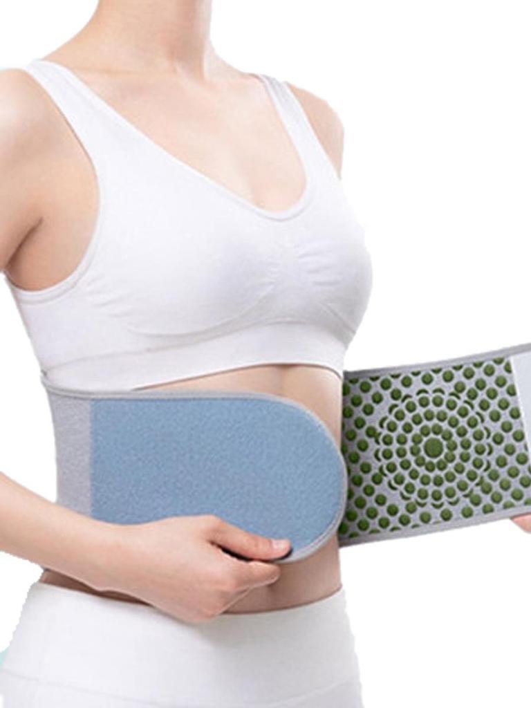 Mugwort Heating Waist Support Belt - Unisex Abdominal Warmer for Cold Protection and Elderly Care
