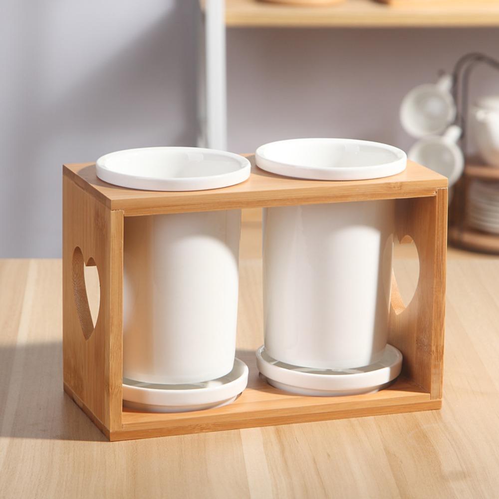 Ceramic Chopstick Holder Large Capacity Household Tableware Holder Anti-mildew Cutlery Storage Rack Party