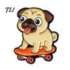 Hund Broschen Pin Cartoon Emaille Brosche, Legierung Welpen Revers für Männer Frauen, Mini Dekoratives Abzeichen Kleidung Tasche Hut Schal Anzüge