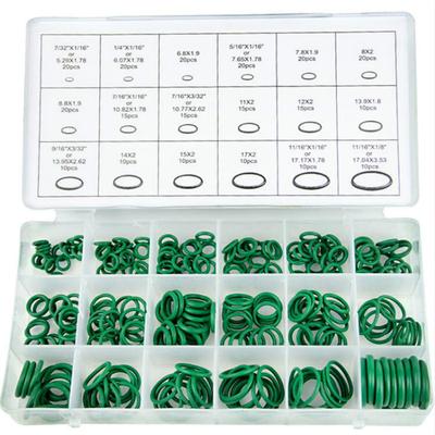 270 Pcs 18 Sizes Air Conditioning HNBR O Rings Car Auto Repair Tools Rubber Air Conditioning Refrigerant Ring Sets Car