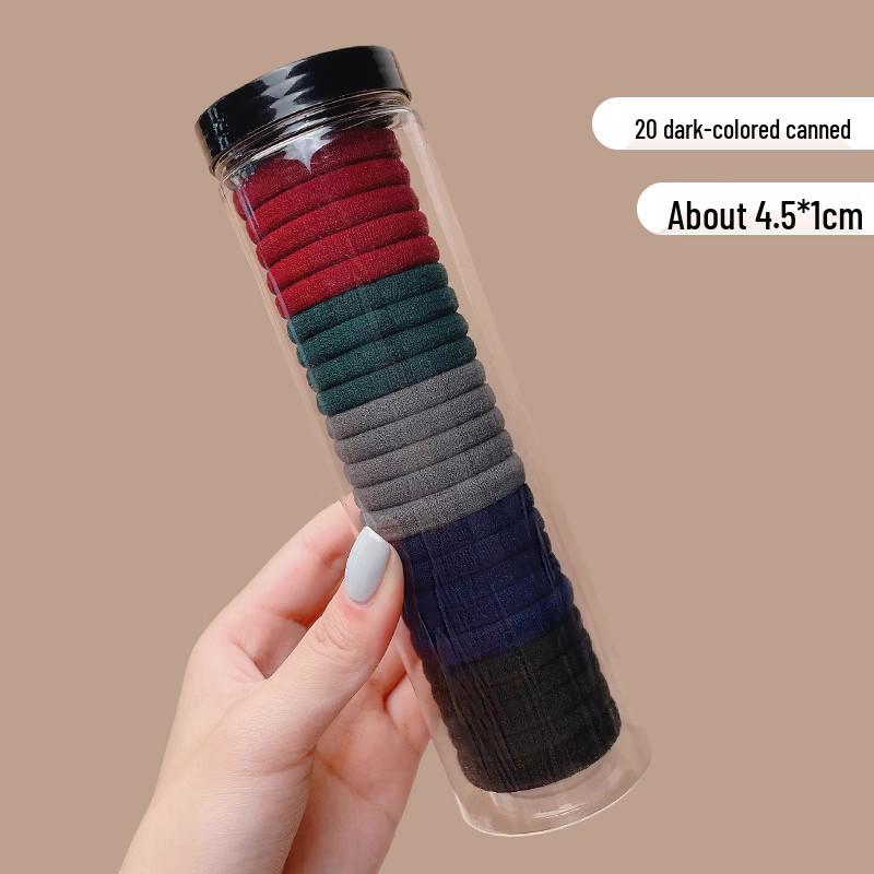 Women's Seamless Rubber Band Hair Tie - 2025 New High Ponytail, Simple Design with Leather Cover