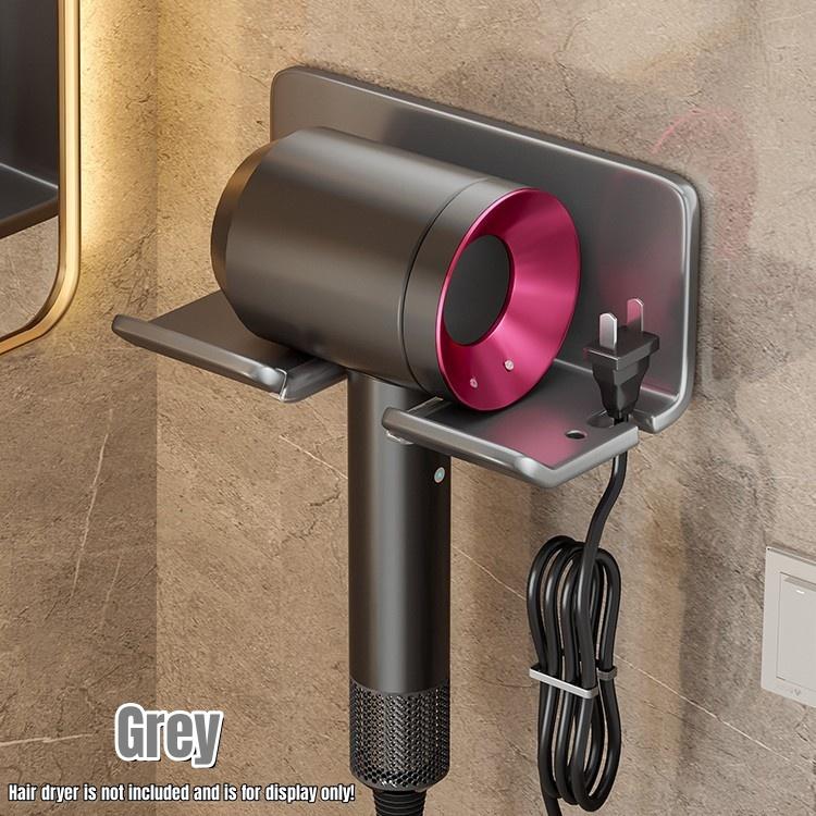 Hair Dryer Holder Wall Mounted Hair Straightener Stand hair dryer rack Bathroom Organizer Shelves Washroom Organization Shelves