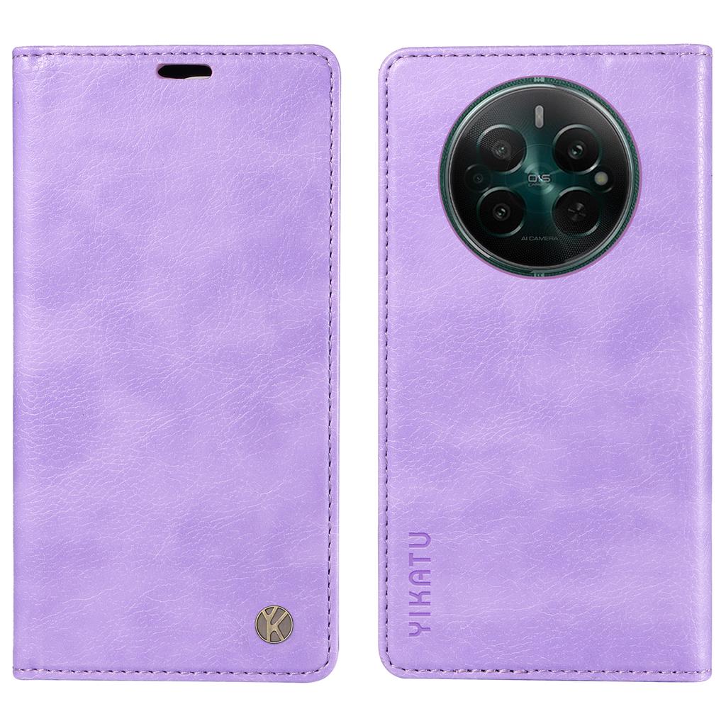 YIKATU YK-006 For Realme Narzo 70 5G/Narzo 70 Pro 5G/P1 5G/12 4G/12+ 5G Case Wallet Litchi Grain Leather Phone Cover