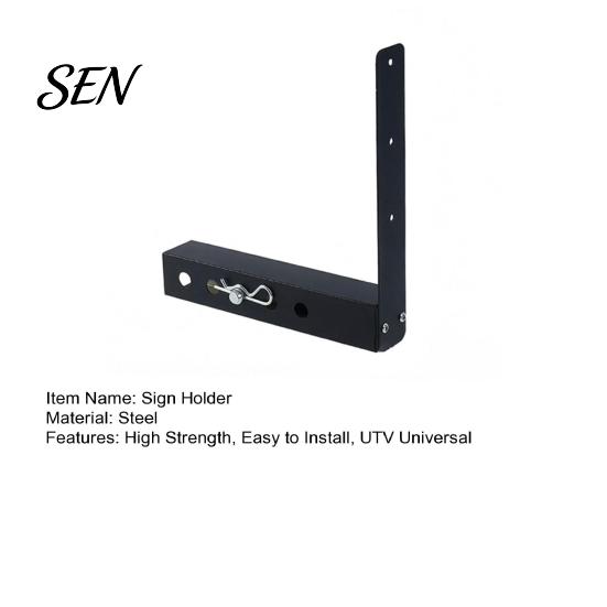 Heavy Duty Steel Bracket Slow Moving Vehicle Sign Bracket, Mounting for 2 Inch Receiver UTV Universal Utv Accessory Tractor, Safety Holder Off