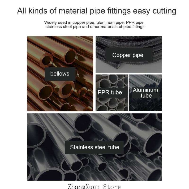 Metal Roller Tube Cutter Bearing Scissor- Pipe Cutter For Coppers Aluminum StainlessSteel Tube Plumbing Cutting 3XUF