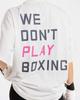 BOXRAW We Dont Play Boxing Oversized T-Shirt - Women'S W Bxrw-U-Wdpbt-W [White/Pink] (Type A)