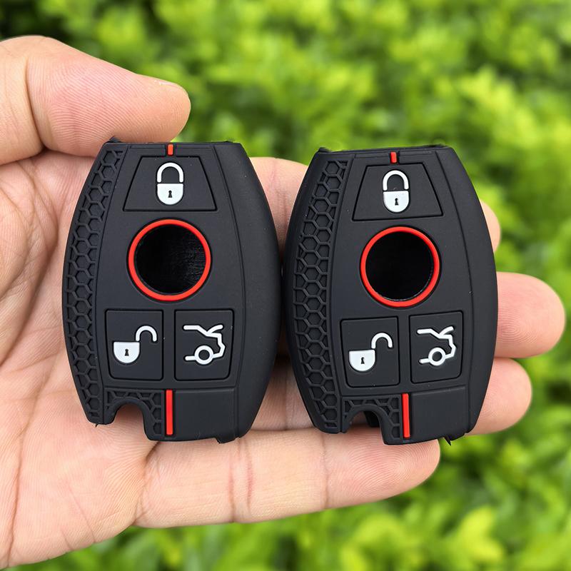Silicone Car Samrt Key Fob Case Cover For Mercedes Benz A B C E S G Class W204 W205 W212 W213 W176 W177 GLC CLA AMG Accessories