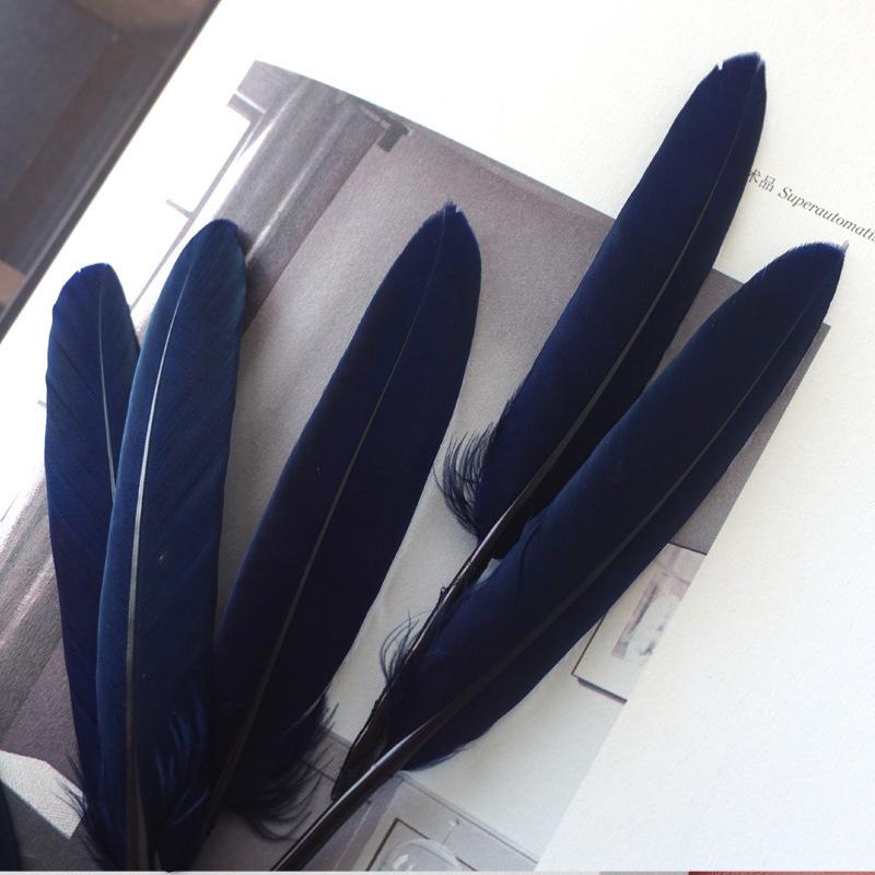 50Pcs Decorative Painting Feather Color Small Straight Knife Kindergarten Handmade Diy Decorative Wings Artwork Creative Art Materials
