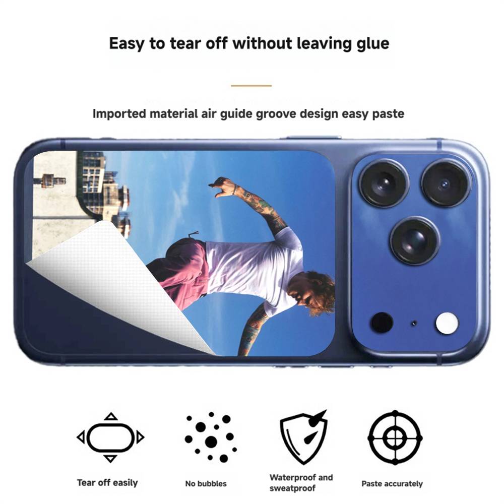 Singer E-Ed Sheeran For iPhone 17 pro max New Print Back Cover Decal Wrap Skin Rear Protective Sticker Film Creative