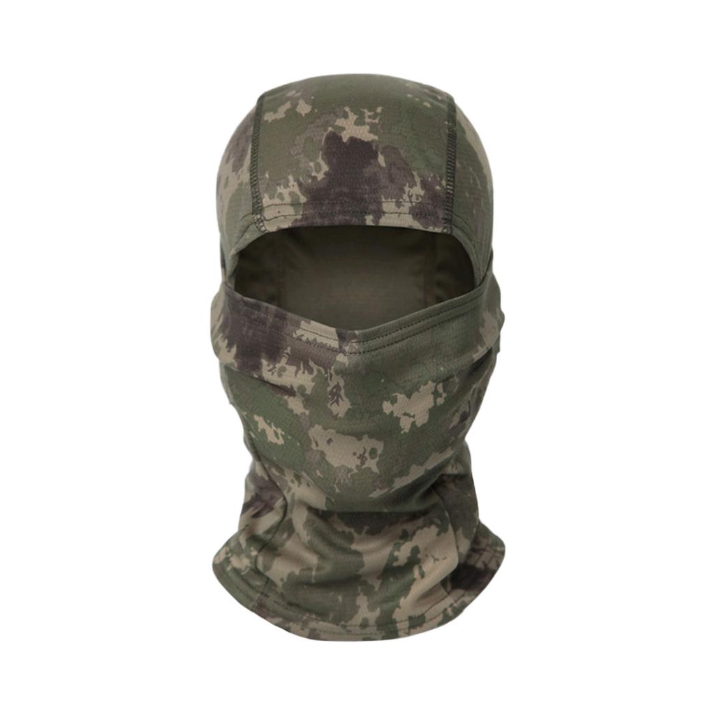 Multicam Camouflage Taktische Sturmhaube, Vollgesichtsbedeckung Schal für Radfahren, Jagd & Outdoor-Einsatz