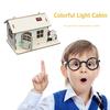 Child DIY Handmade Wooden Cabin Assembly Building Model Toy Set with Light Science Invention Experiment Material Kids Toys