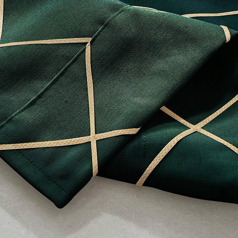 Färdiga gardiner Enfärgad Broderi Ärm Kort Gardin Fläktgardiner Enfärgad Gardin Gardiner