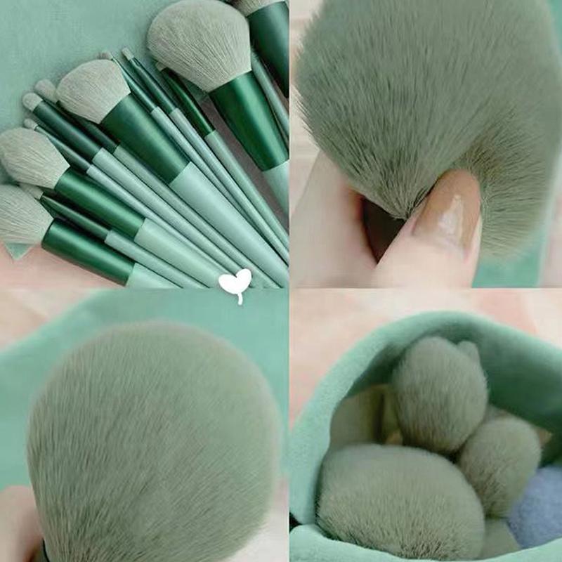 8/13Pcsmakeup Brush Set Fluffy Professiona Cosmetic Foundation Powder Eyeshadow Kabuki Blending Make Up Brush Beauty Tool Makeup