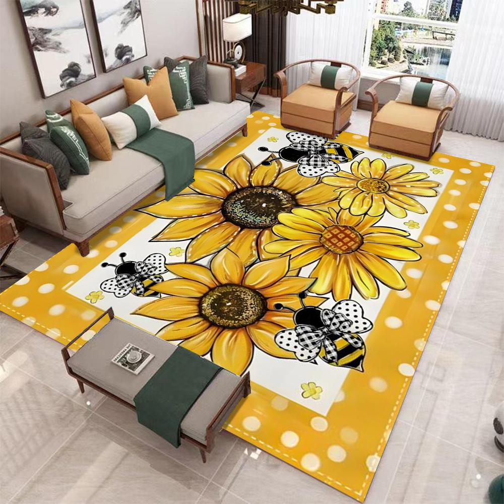 HOT Merry Christmas Carpet Beige Living Rooms Large Area Rug Bedroom Anti Slip Dining Room Carpets Decoration New Year Mat Party