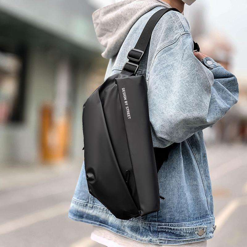 Multifunktionale Umhängetasche Herrenmode Schulter-Brusttasche Radfahren Reisen Lässig Täglicher Pendler-Rucksack