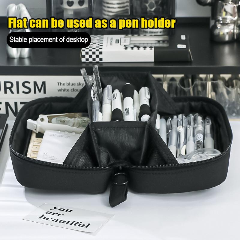 New 5-Layer Transparent Pencil Pouch With Large Capacity And Lightweight Design School Supplies Pencil Cases For Girls