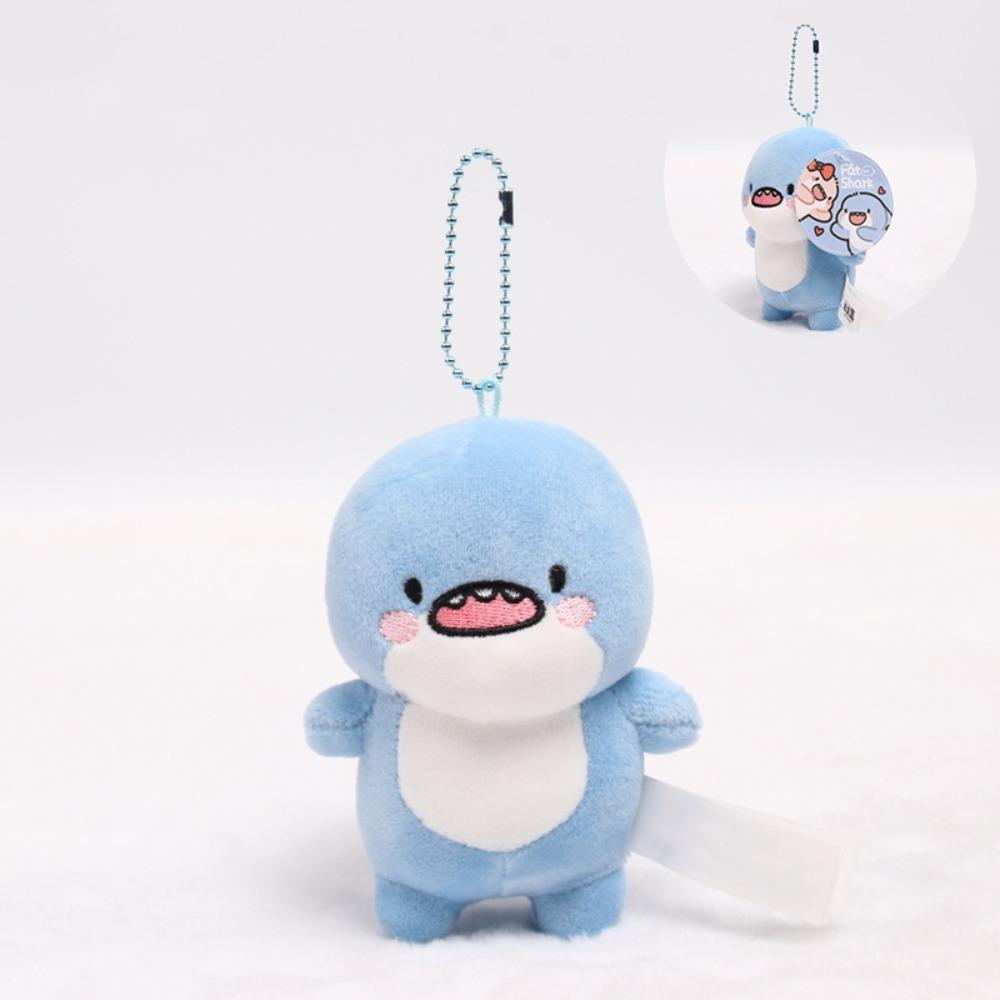 Hanging Ornament Shark Plush Keychain Key Ring Decor Cartoon Shark Pendant  Birthday Gifts