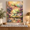 Bulbasaur Custom Name Diamond Painting Personalized 5D Full Drill DIY Diamond Art Home Decor