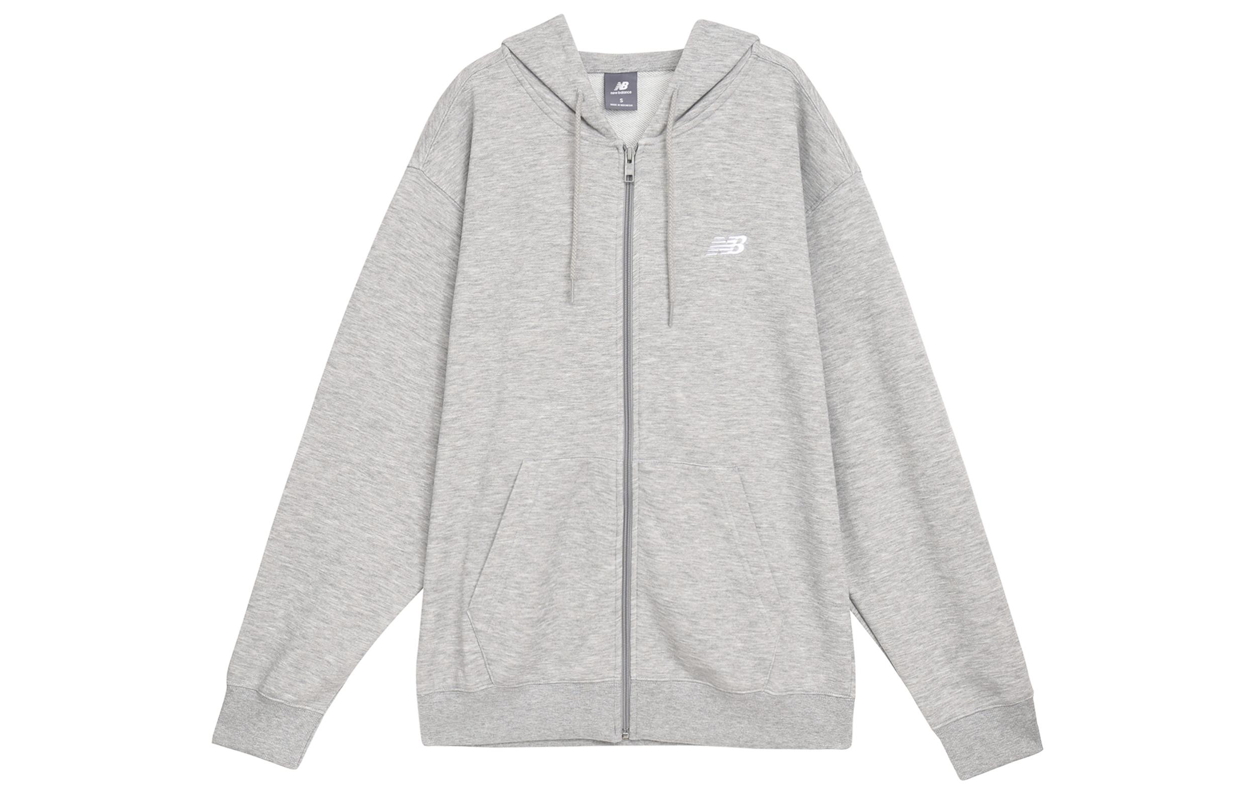 New Balance Sport Essentials Logo Fleece Full Zip Hoodie MJ41501-AG XL