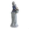 Ceramic Figurine Girl Statue Ornament, Modern Nordic Sculpture, Elegant Decor, Shock Resistant,