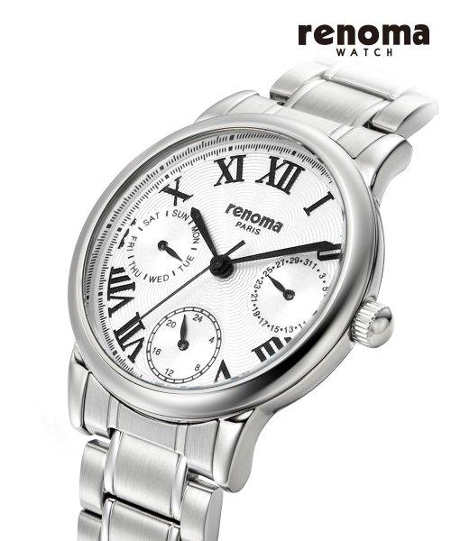 [RENOMA WATCH] RENOMA WATCH Multi-Function Women s Metal Wristwatch White RE-605 none