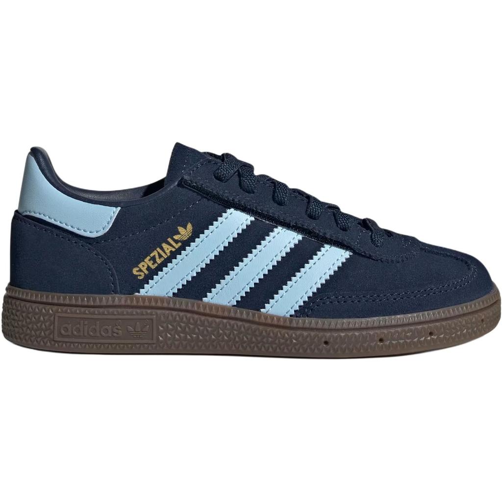 Adidas Originals HANDBALL SPEZIAL Classic And Versatile Low top Kids' Skateboarding Shoes Blue JQ6380