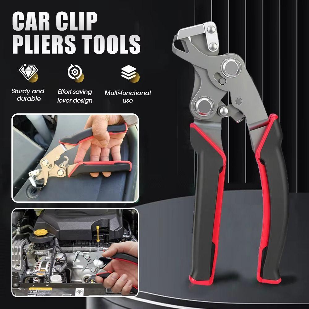 Multi-functional Car Clip Pliers Efficient Anti-slip Clip Removal Tool Rubber Fastener Without Damage Auto Panel Removal Tool