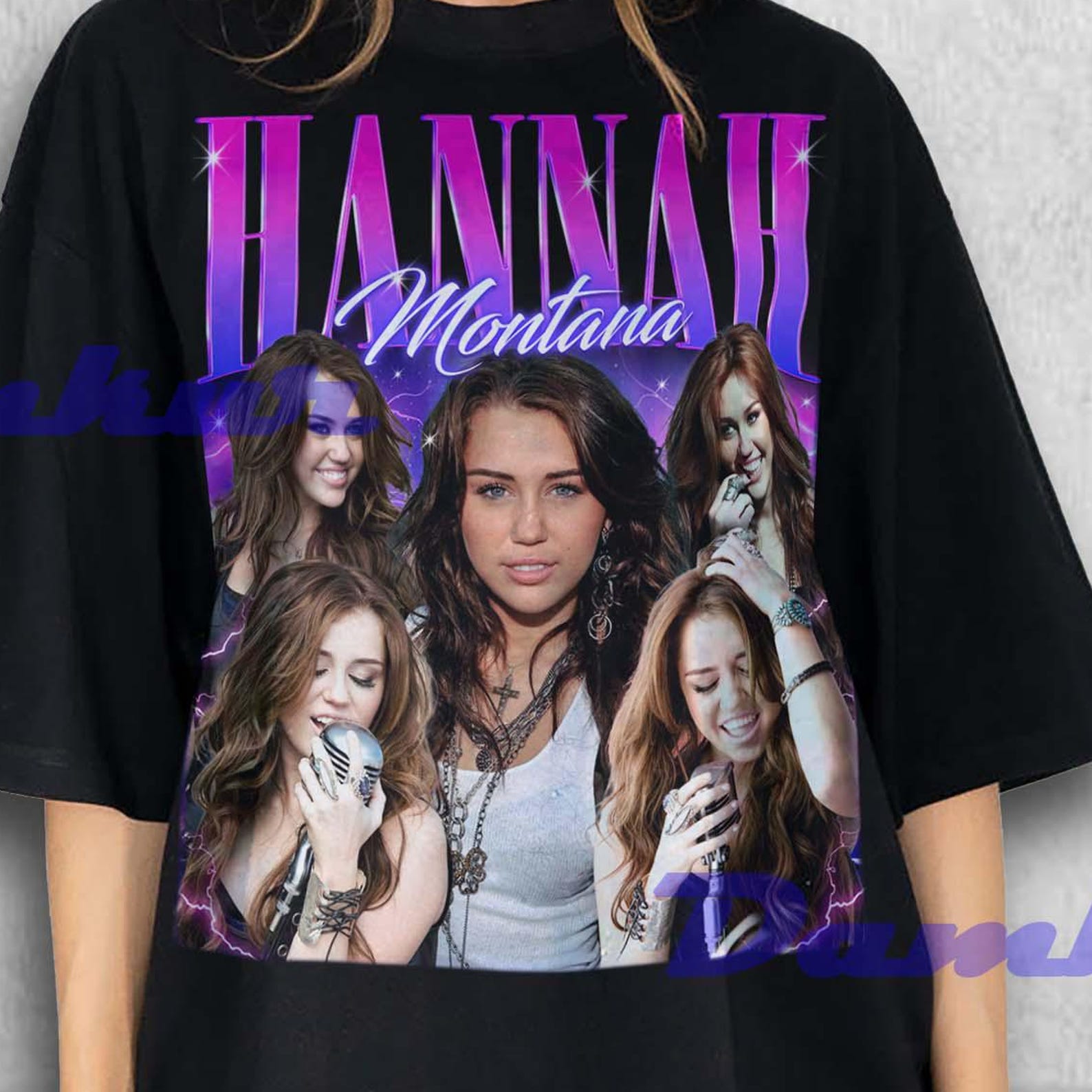 Hannah Montana Shirt, Hannah Montana Retro TShirt, Hannah Montana Vintage American Sitcom, Hannah Montana Tees, Hip Hop Rap T-shirt 2XL
