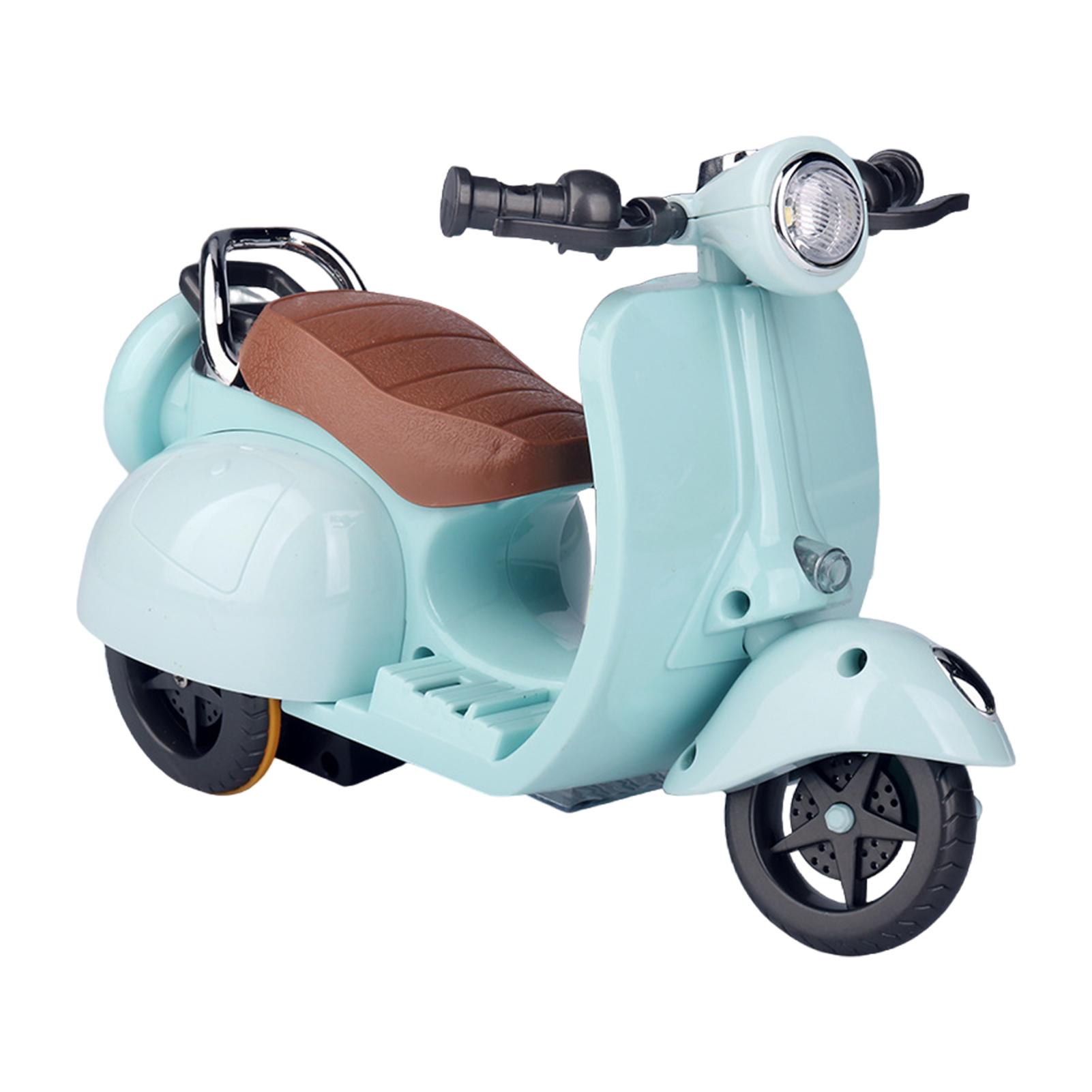 

Cute Rotate And Flashy Toy Motorcycle For Fun Gaming Time Simulated Electric Motorcycle Durable синий