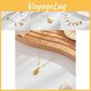 Elegant 18k Gold Plated Stainless Steel Seashell And Starfish Necklace For Women Unique Geometric Design Perfect For Everyday Wear