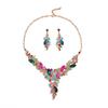 Jewelry Set Necklace Earrings Three-Piece Set Bridal Wedding Dress Accessories