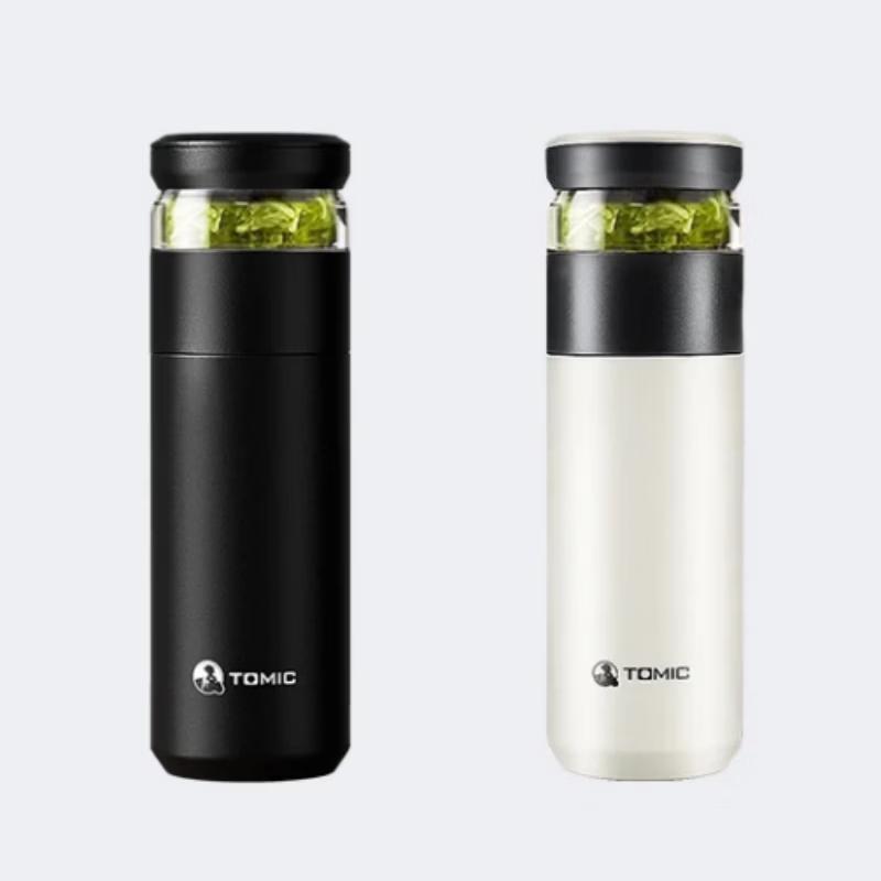 TOMIC Tea Infuser Insulated Mug, Titanium-Lined, 520ML