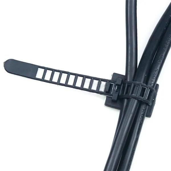 10/20 st buntbandsfäste Justerbara klämmor Självhäftande rem Fixhållare Plast Nätverkskabel Nätsladd Bil Organizer Clamp