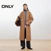Only Women's 100% Lambswool Double-Faced Straight Long Coat