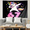 Unicorn Celebration Number 67 Tapestry Hanging for Bedroom,Livingroom, Playroom,Decor Art Room Wall Tapestry Holiday and Birthday Gifts