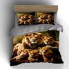Lion family portrait. Bedding Duvet cover sets Duvet covers Pillowcases gifts (1 * Duvet Cover 2 * Pillowcases, without duvet insert)