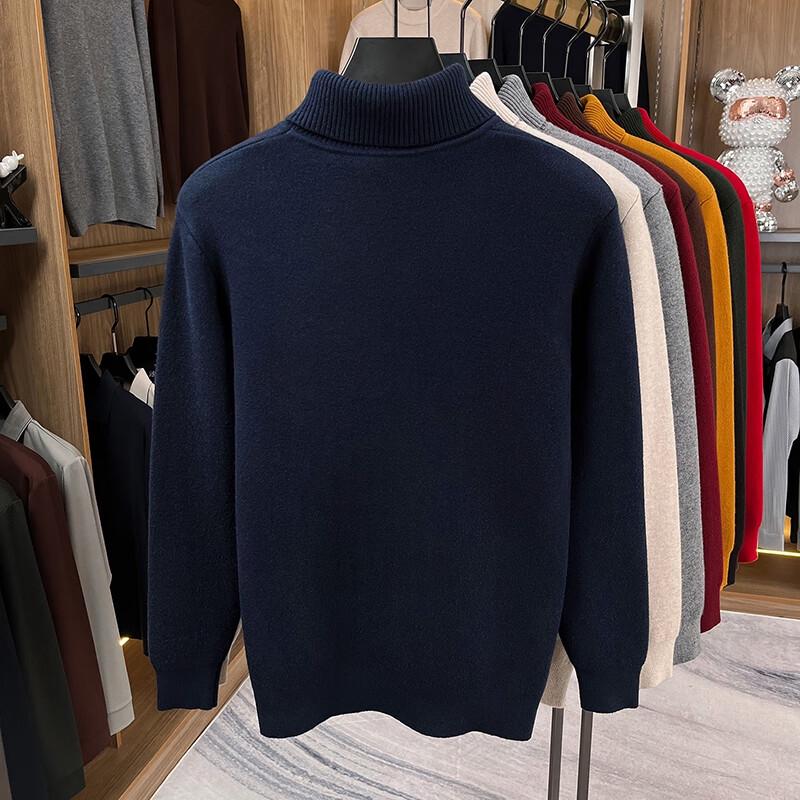 Men's Thickened Plush-Lined Turtleneck Sweater YTMTST6871