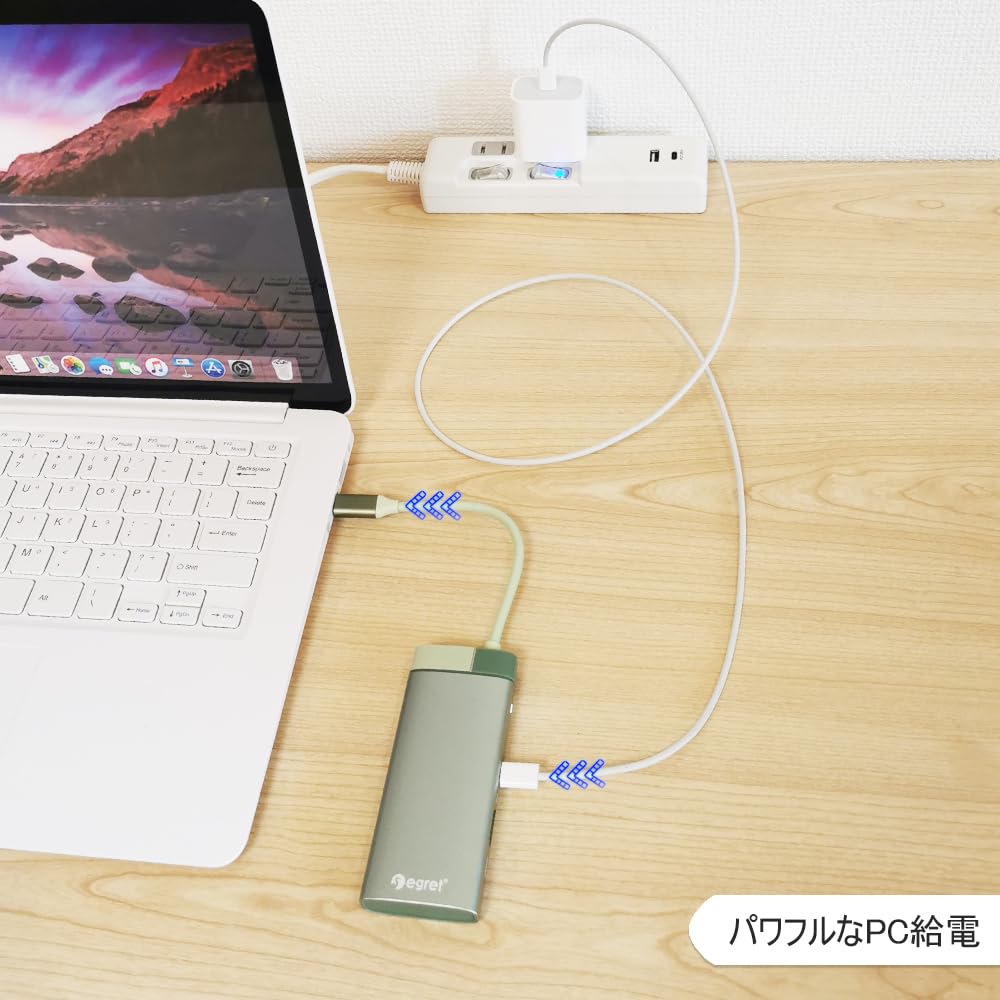 EGRET 1to5 to USB HDMI Docking Cable 100W PD USB Video Pink EH23-5C USB-C USB-C Hub, Adapter, Connector, Station, Management, Aluminum, 5-in-1,