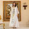Muslim Women Embroidered Dubai Arabian Loose Dress Eid Robe
