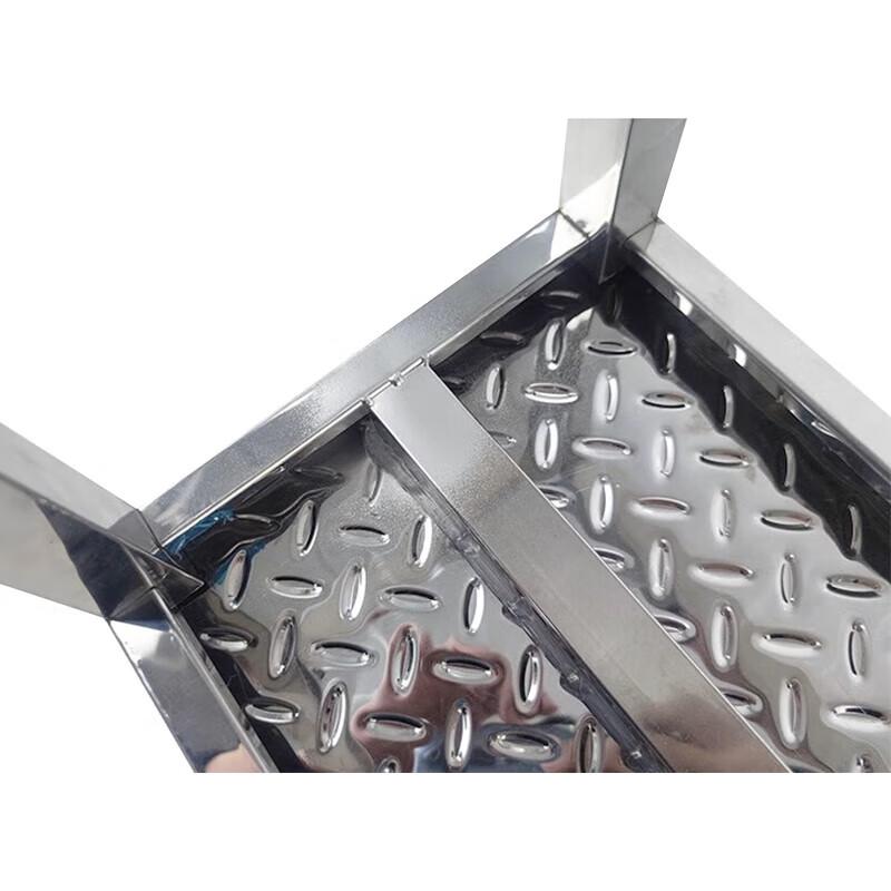 Midoli Stainless Steel Single Step Footstool