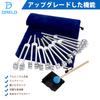 Dreld Chakra Tuning Fork Set, Solfeggio Tuning Fork Set for DNA Repair and Healing, Sound Therapy Tool with 8 Tuning Forks and 1 Silicone Hammer,