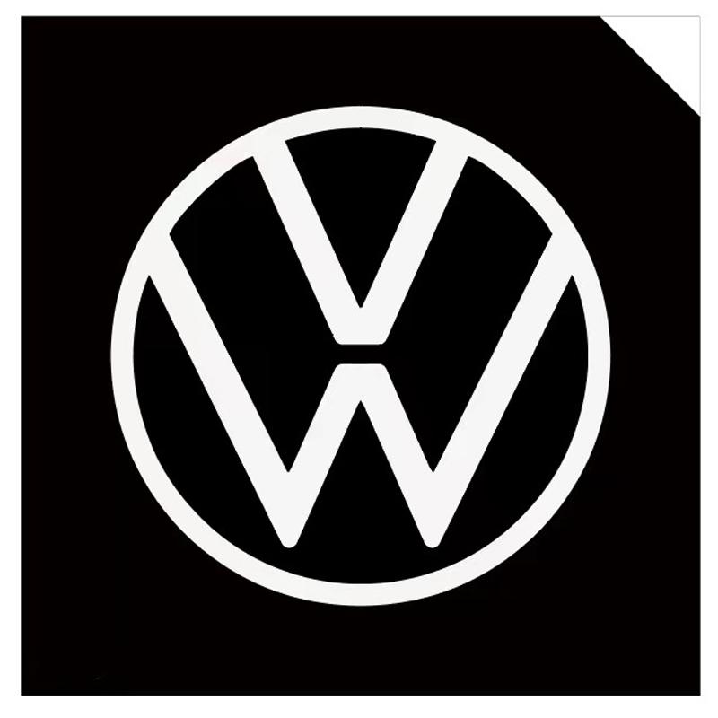 For VW VOLKSWAGEN New 2pcs Wireless HD Courtesy Lamp Car Door Projector Welcome Light For Volkswagen VW RLine R Golf Amarok T5 P