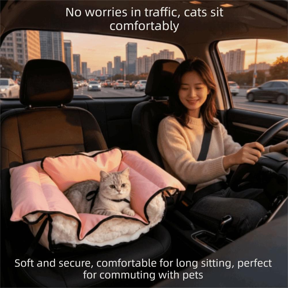 Fixable Pet Travel Bed Warm Portable Pet Bed Comfort Pet Car Seat  Car Travel