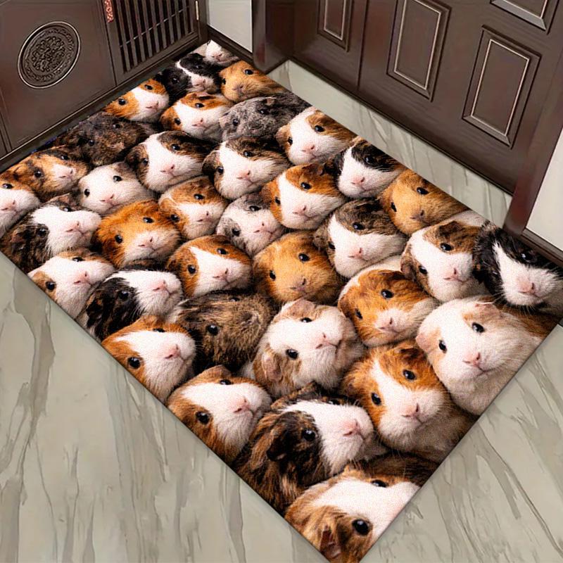 Guinea Pigs Carpet Rug for Living Room Bedroom Home Sofa Decoration,Kids play Non-slip Floor Mat