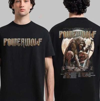 Powerwolf Sommertour 2026 Power Metal Band Konzert T-Shirt S5XL Unisex T-Shirt