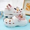 Women S Platform Clog Sandals With Dog Pattern Lightweight Beach Shoes