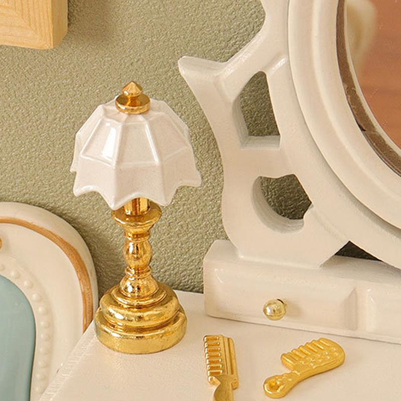 Doll House Mini Model Home Scene Diy Lamp Decoration Accessories Simulation Mini Decoration