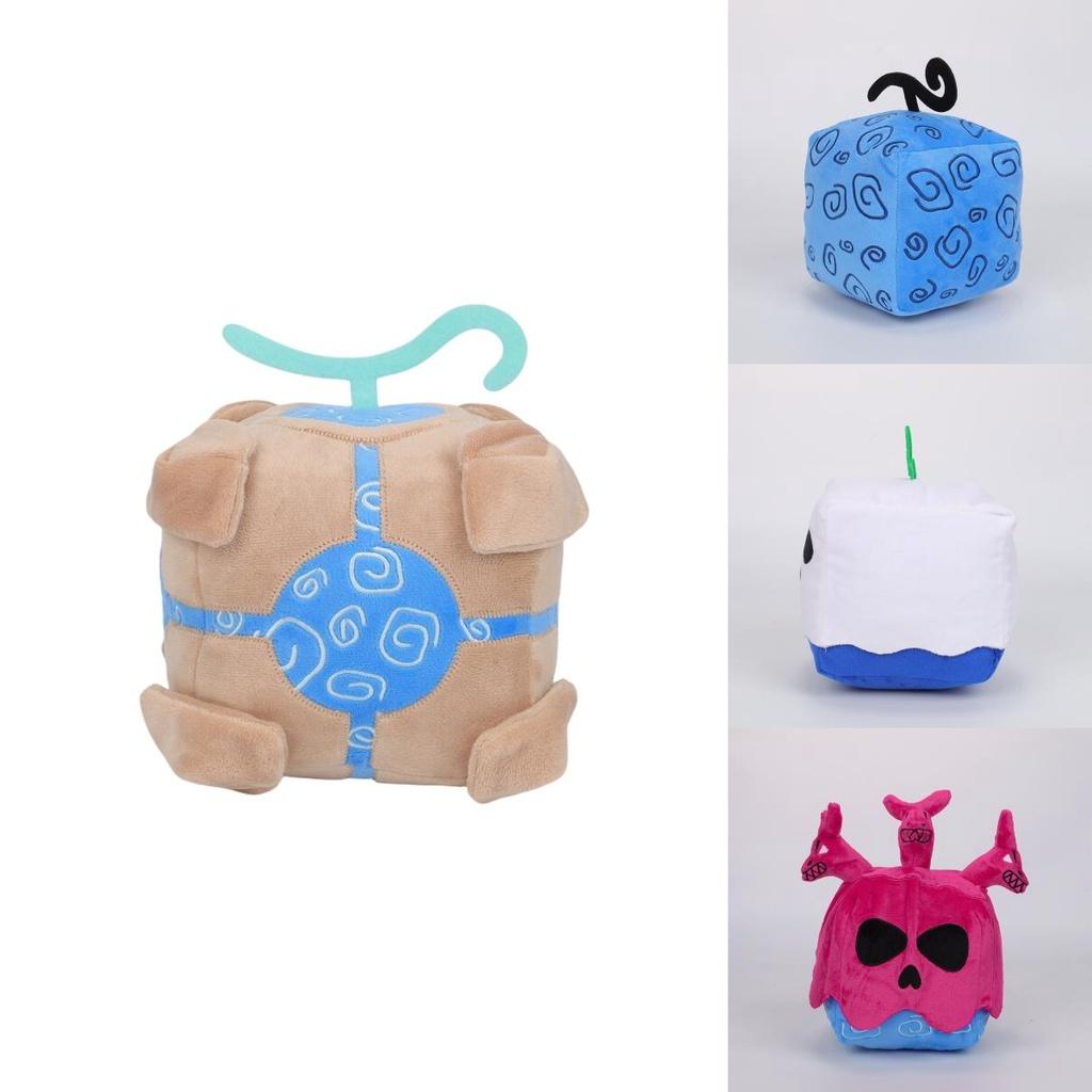 Blox Fruits Pluche Speelgoed In Paarse Luipaardprint Doos Zacht En Pluizig Knuffeldier Voor Kinderen 15cm Hoogte