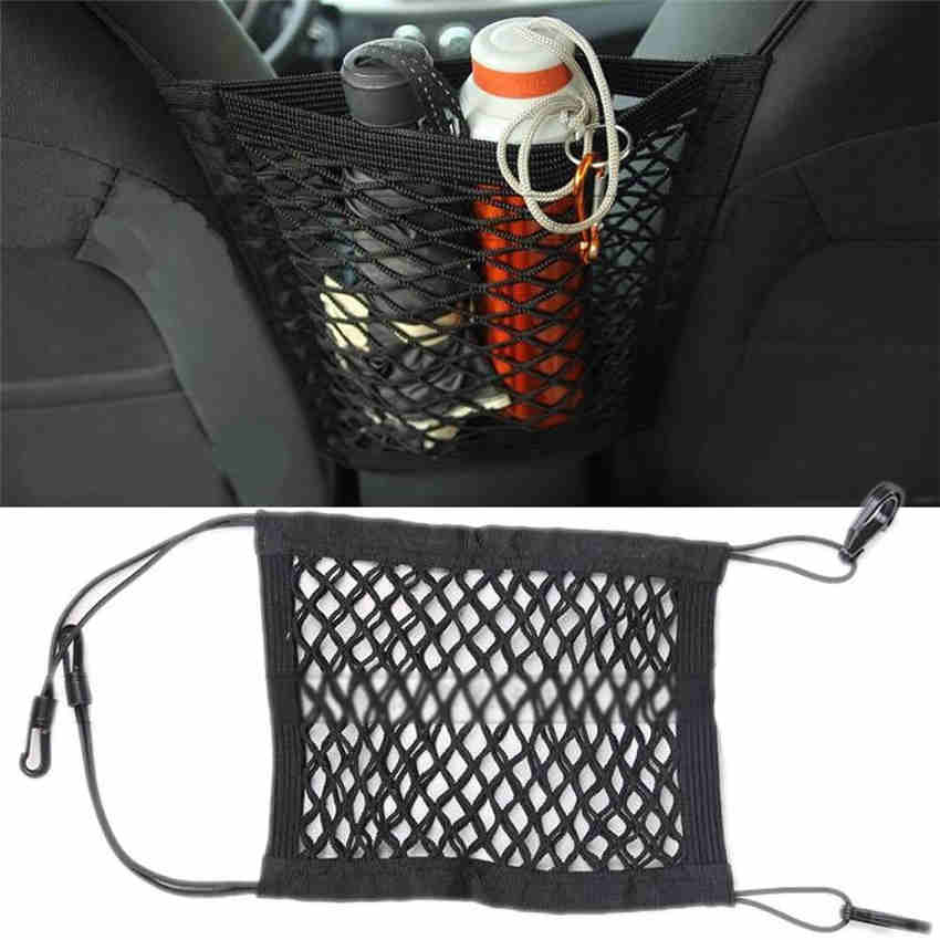 

Strong Elastic Nylon Hanging Car Storage Luggage Mesh Hooks Car Seat Back Organizer Net
